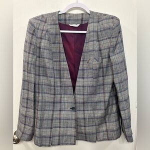 Mark Alexander Plaid Women's Blazer